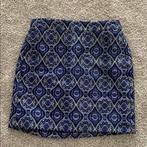 Jcrew Jacquard Skirt